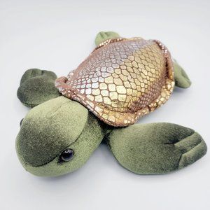 Aurora Titanium Sea Turtle Plush Stuffed Ocean Animal Destination Nation 10"